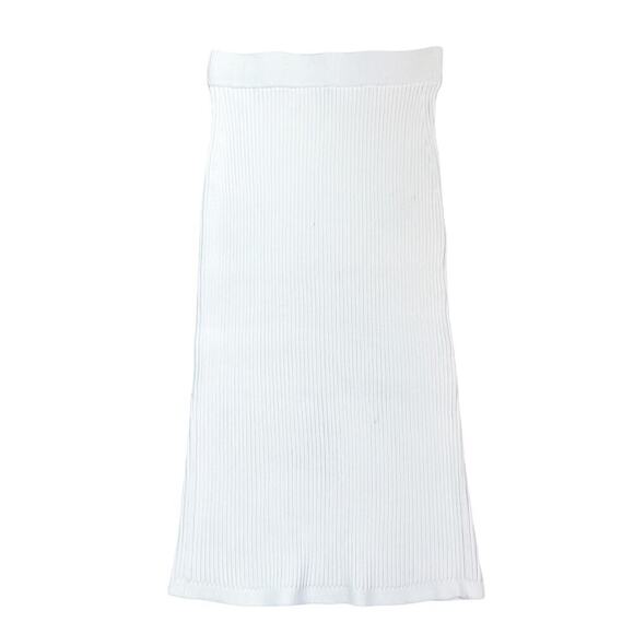 Knit Midi Skirt in White Size S - Picture 1 of 5